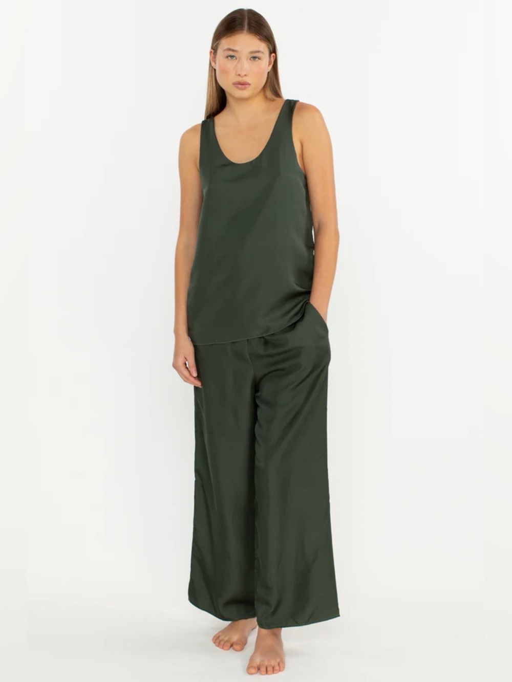 Mikoh Avenue Silk Pants Green Size 1